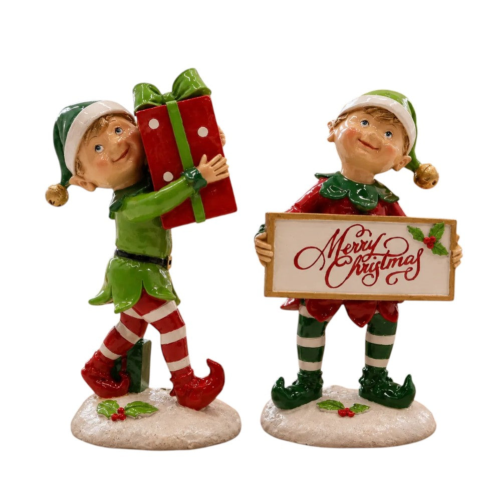 Christmas Elf Figurine Set