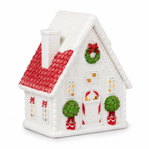 10-inch LED gingerbread house Christmas decoration