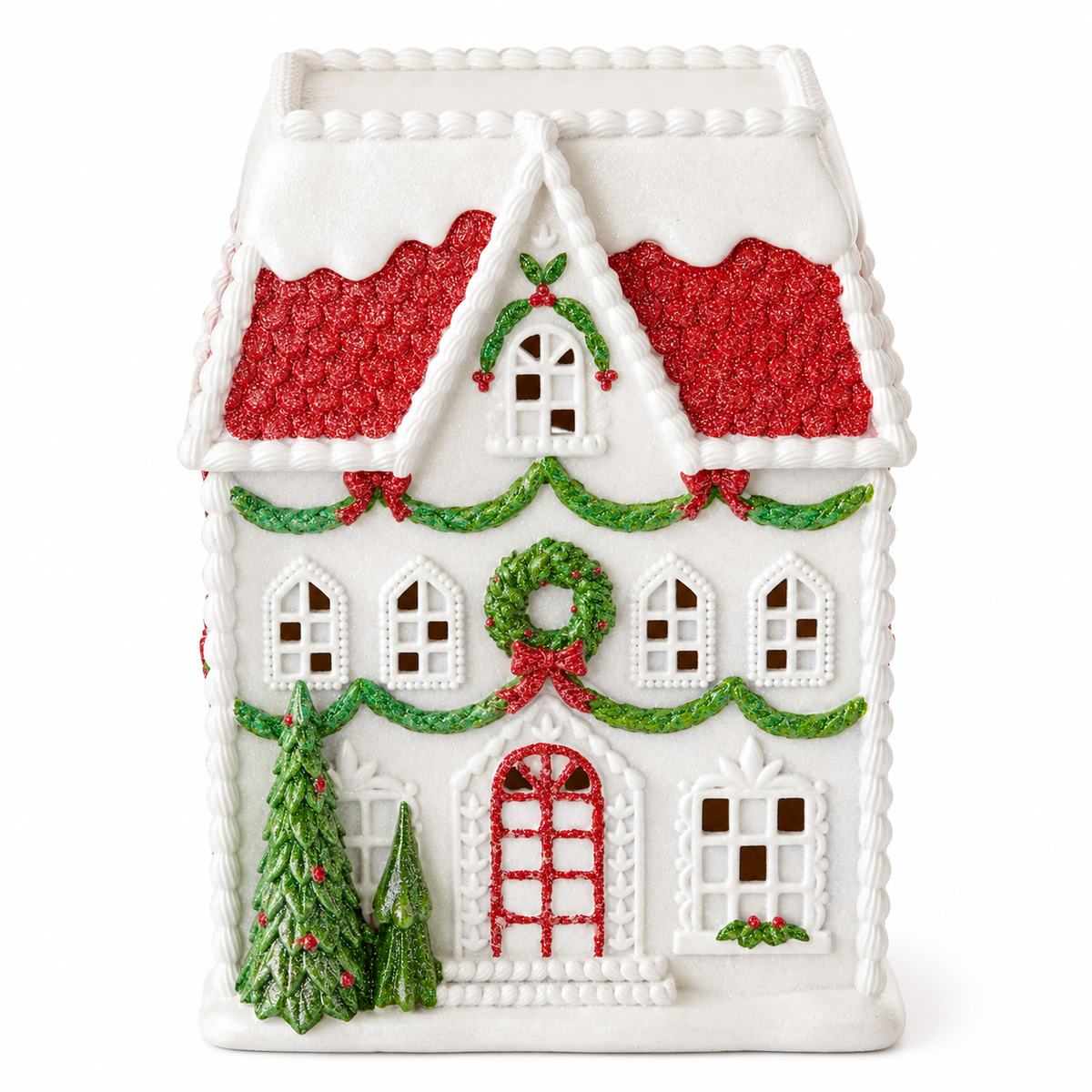 16-inch modern LED gingerbread house