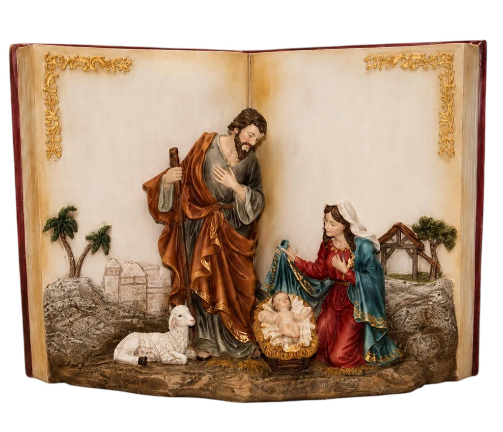 9" Holy Family in Bible Book