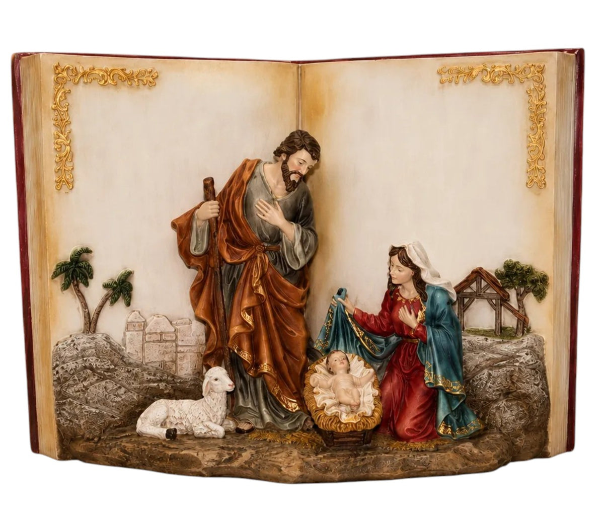 9" Holy Family in Bible Book